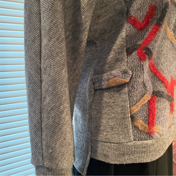 Fashionable Gray Sweater - Picture 3 of 12